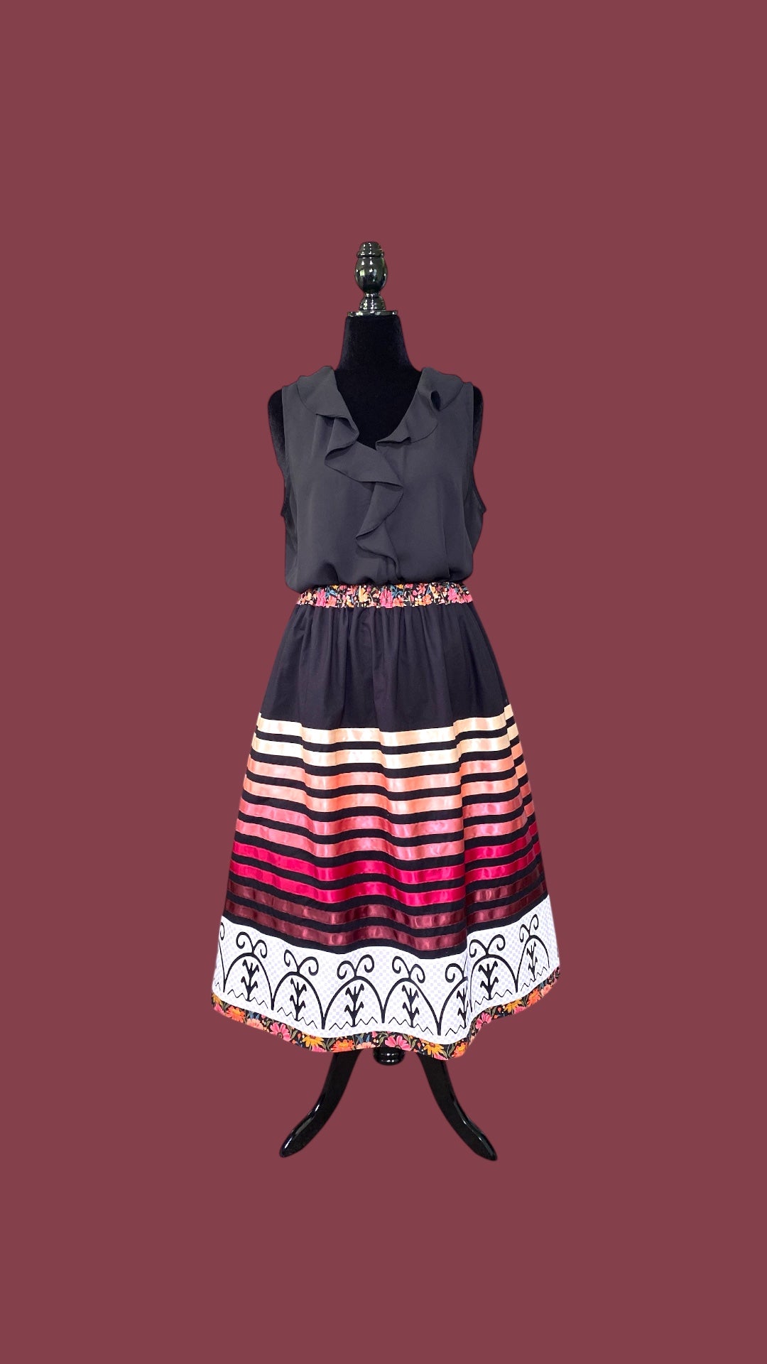 Ribbon Skirt—Fits up to 3x—Haudenosaunee Inspired