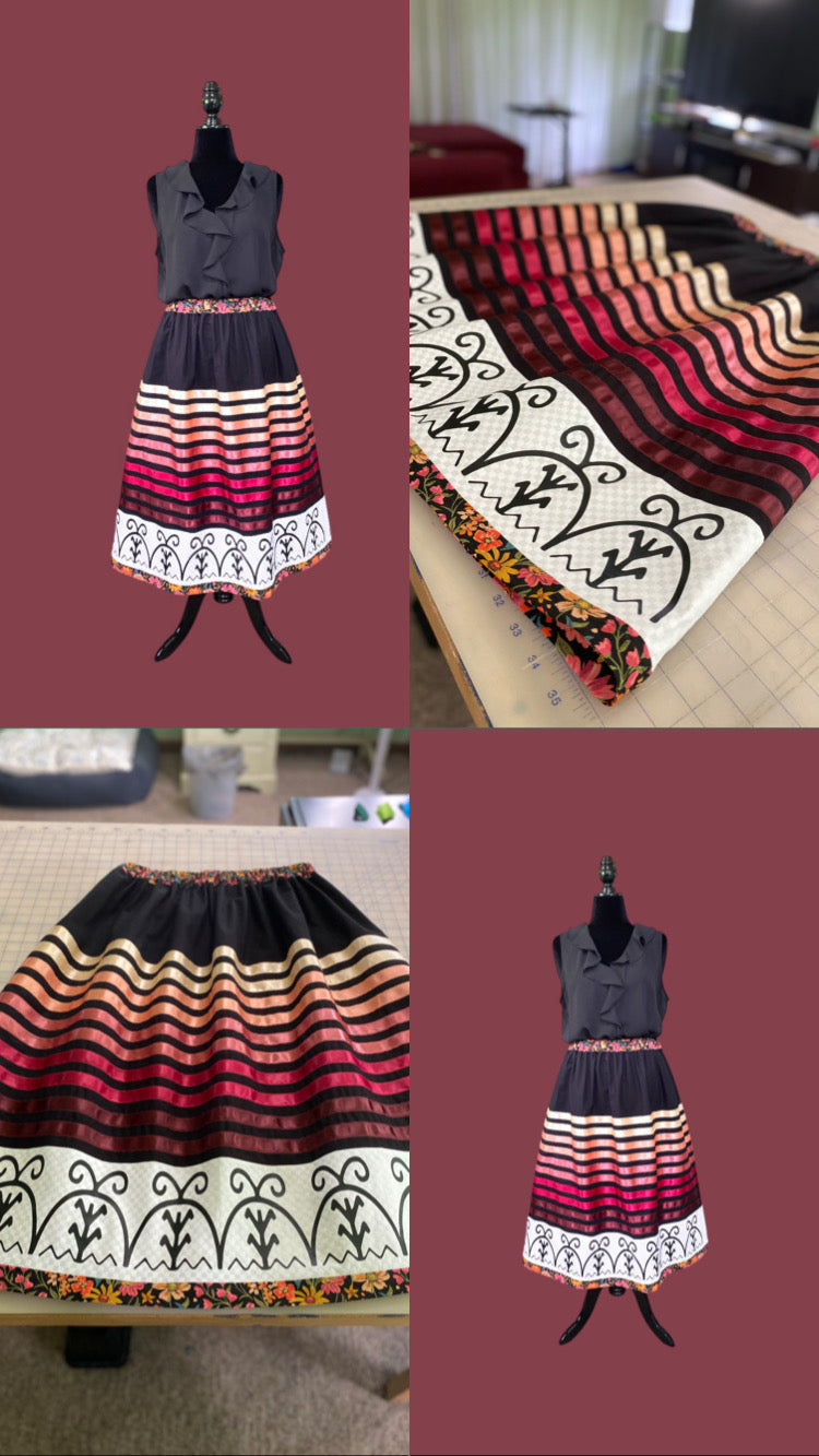 Ribbon Skirt—Fits up to 3x—Haudenosaunee Inspired