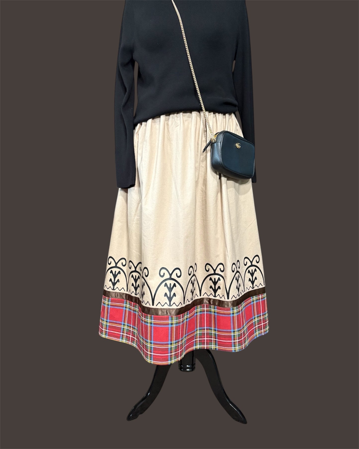 Fits up to 3x. Haudenosaunee Inspired Ribbon Skirt — Yonu•té• (corn mounds)