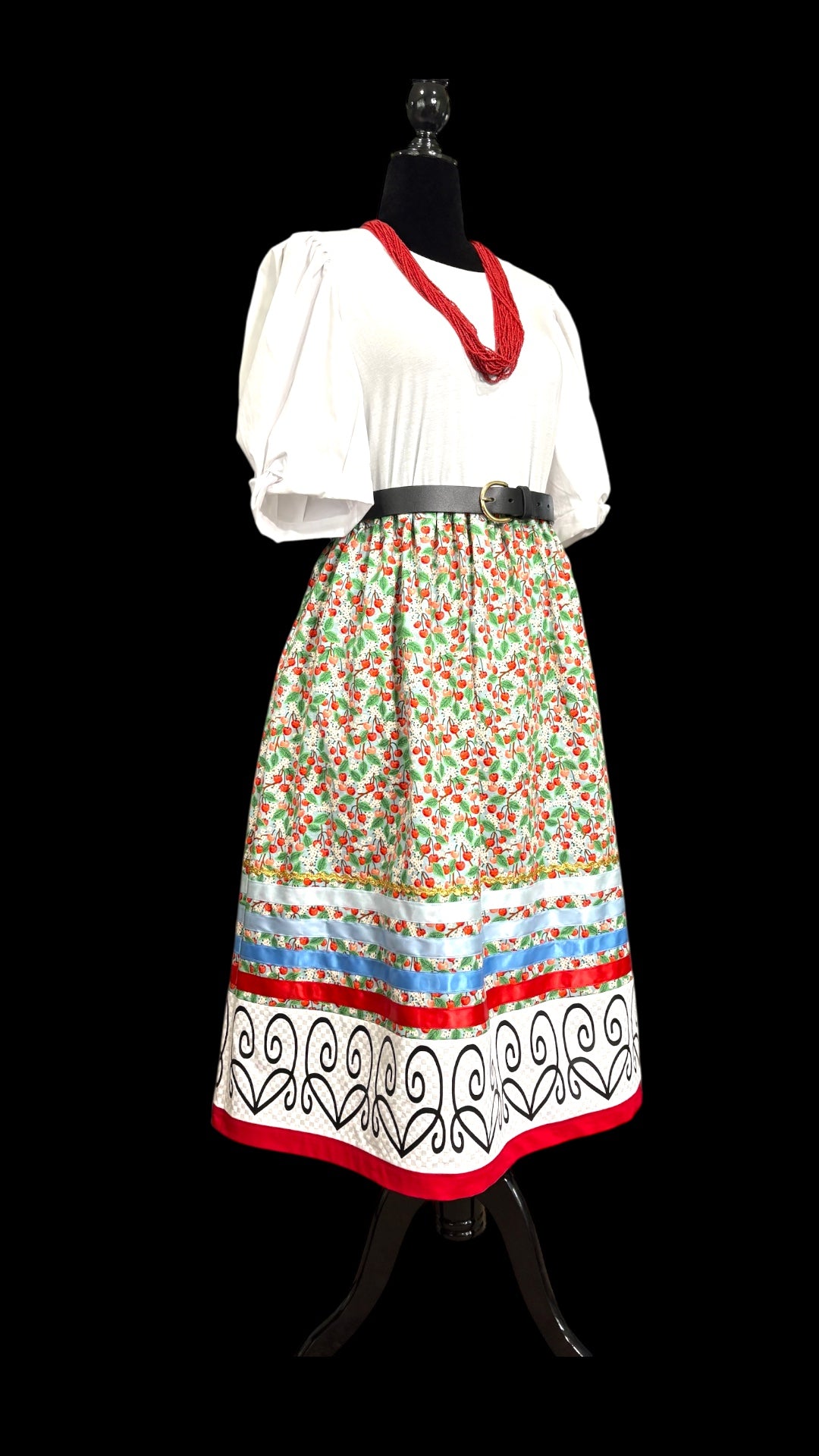 Fits up to 3x: Haudenosaunee Inspired Ribbon Skirt