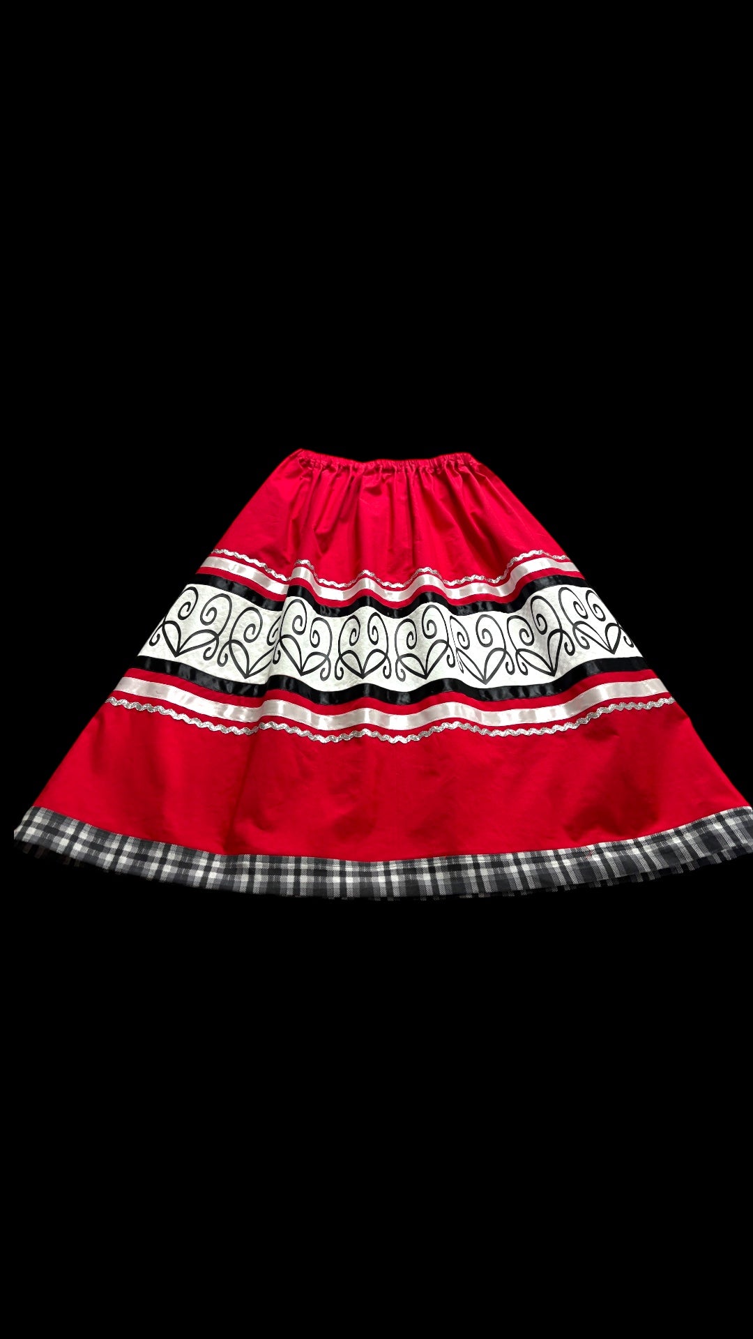 Fits up to 3x: Haudenosaunee Inspired Ribbon Skirt