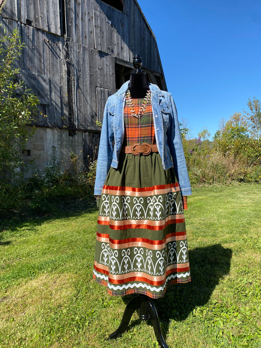 Small-1x Haudenosaunee Inspired Ribbon SKIRT