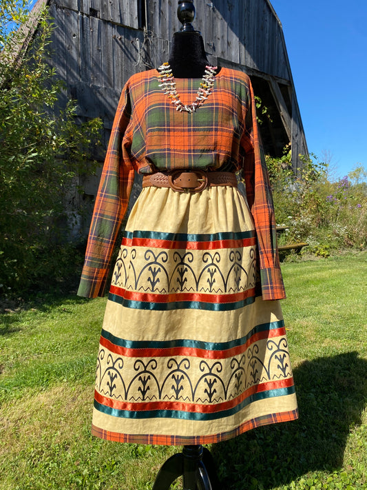 Small-1x Haudenosaunee Inspired Ribbon SKIRT