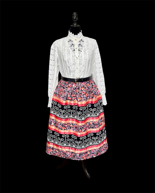 Fits up to 2x—Haudenosaunee Inspired Double Row Ribbon Skirt