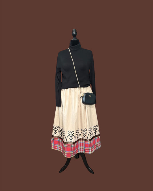 Fits up to 3x. Haudenosaunee Inspired Ribbon Skirt — Yonu•té• (corn mounds)