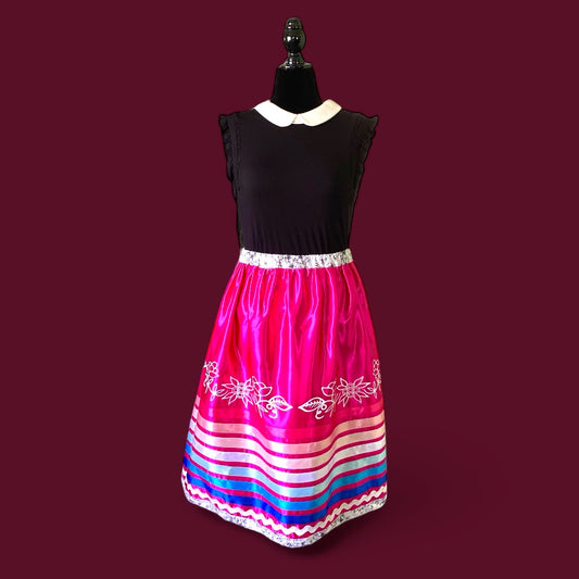 Small-1x Floral Ribbon Skirt